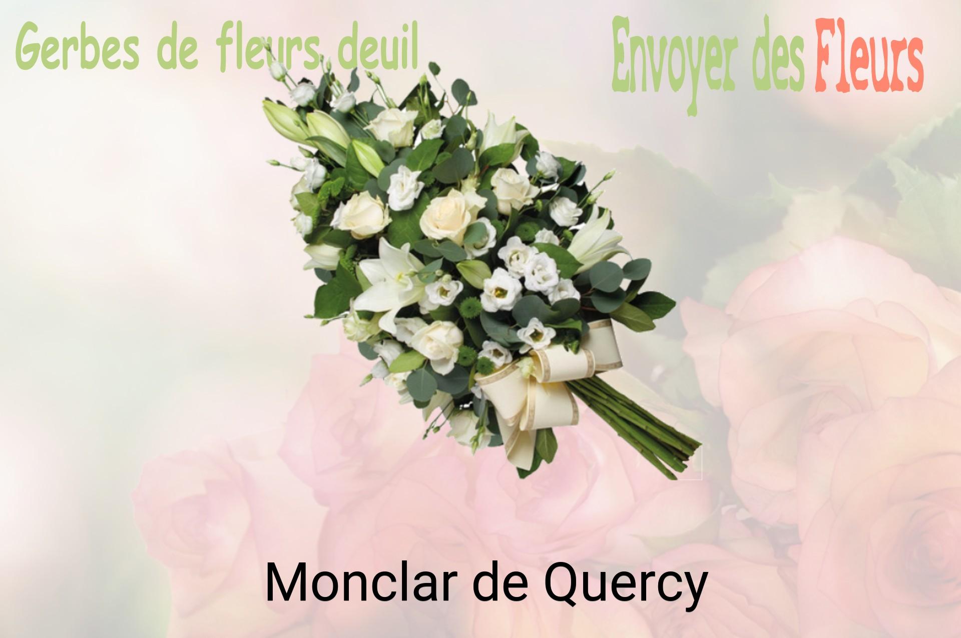 Gerbe de fleurs de deuil livrée à Monclar-de-Quercy